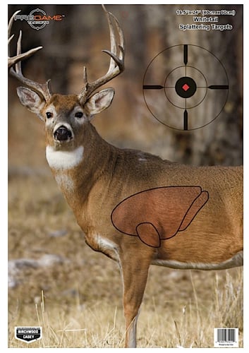 Birchwood Casey 35401 PreGame Deer 16.5x24 Target 3/Pk