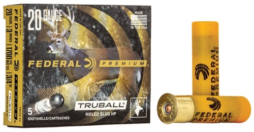 Federal PB209RS Premium Vital-Shok TruBall 20 Gauge 3