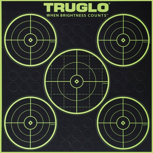 TRUGLO TRU-SEE TARGETS 5-BULL 12X12 6PK