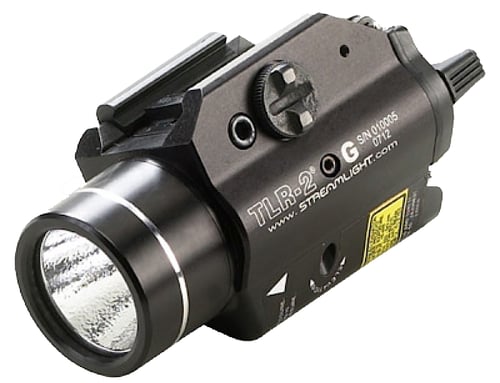 Streamlight 69250 TLR-2 G Gun Light  Black Anodized 300 Lumens White LED/Green Laser