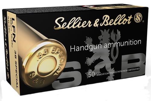 Sellier & Bellot SB38L Handgun  38 Special 158 gr Lead Flat Nose 50 Per Box/ 20 Case