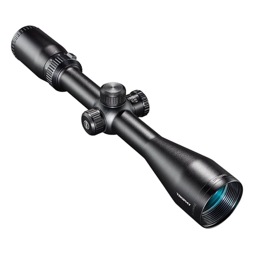 TROPHY 4-12X40 MULTI-X MATTE BOXTrophy Riflescope 4-12x40mm - Multi X or DOA 600 CF - Matte - Side Parallax Adjustment - Focus from 10-yards to infinity - Fully multi-coated optics - 91 per light transmission - Waterproof, fogproof and shockproof - Dry nitrogen filled - 1ght transmission - Waterproof, fogproof and shockproof - Dry nitrogen filled - 1/4 MOA/4 MOA