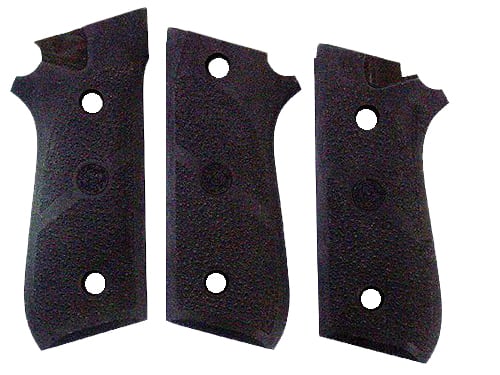 Hogue 99010 Grip Panels  Black Rubber for Taurus PT-92, PT-99