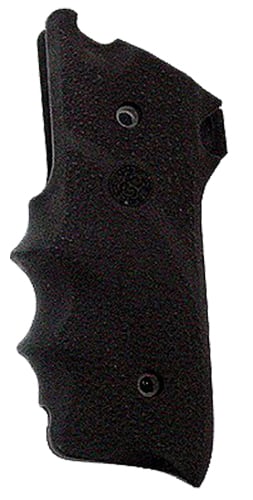 Hogue 82000 Rubber Grip  Black with Finger Grooves for Ruger Mark II, III