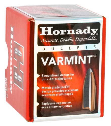 HORNADY BULLETS 22 CAL .224 55GR JSP 100CT 40BX/CS