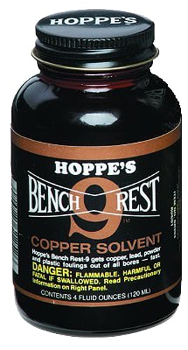 Hoppes BR904 #9 Bench Rest Copper Solvent 5 oz Jar 10 Pack