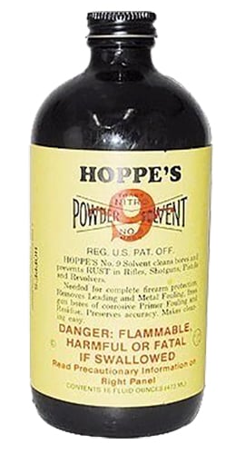 Hoppes 916 No. 9 Bore Cleaner Removes Carbon Powder & Lead Fouling Child Proof Cap  1 Pint (16 oz.) Bottle 10 Per Pack