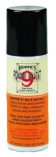 Hoppes 905 No. 9 Bore Cleaner Removes Carbon Powder & Lead Fouling Child Proof Cap  2 oz. Aerosol Can 12 Per Pack