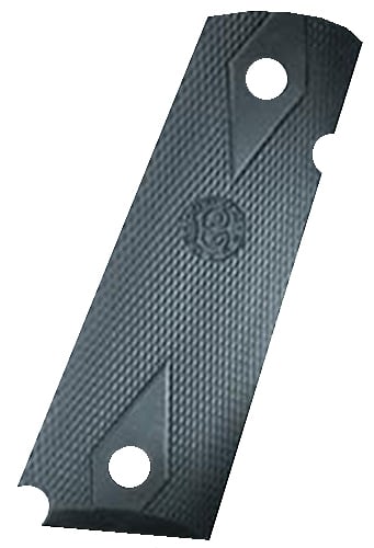 Hogue 45010 OverMolded Grip Panels Black Rubber for 1911 Government