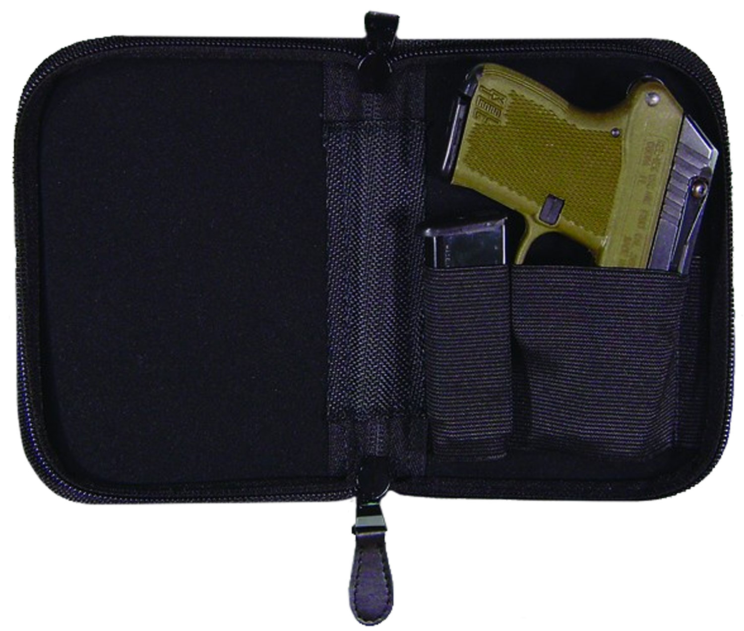 Peace Keeper NPCLBLK Holster-Mate Pistol Case made of Nylon with Black Finish & Zipper 7