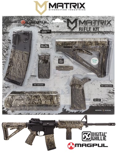 Matrix Diversified Ind MAGMIL40GH Magpul Carbine Accessory Kit  AR-15 Proveil Digital Ghillie Ambidextrous