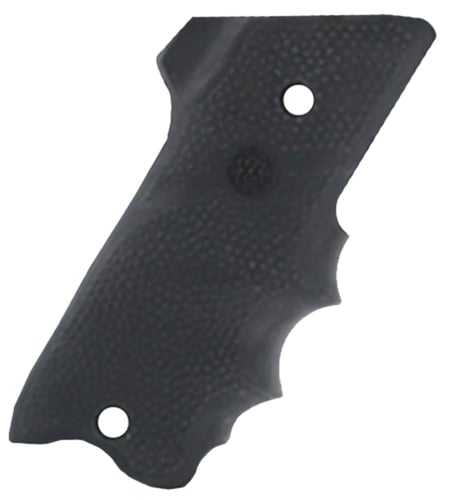 Hogue 82060 Rubber Grip  Black with Finger Grooves & Right Hand Finger Rest for Ruger Mark II, III
