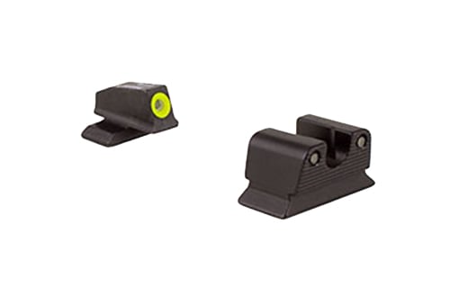 Trijicon 600625 HD Night Sights- Beretta PX4  Black | Green Tritium Yellow Outline Front Sight Green Tritium Black Outline Rear Sight