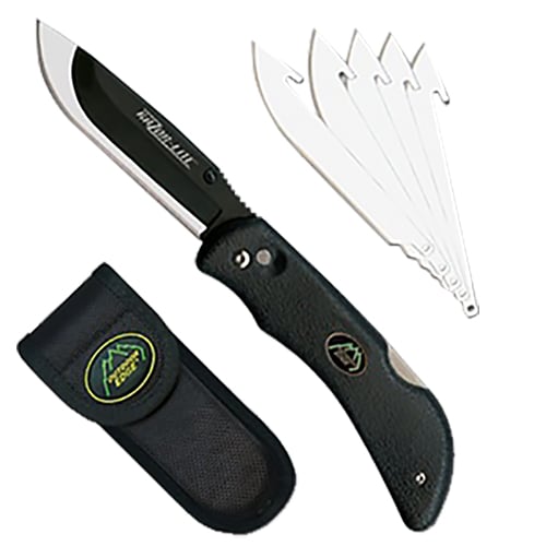 Outdoor Edge Razor-Lite Knife  <br>  Black 6 Blades Clamshell