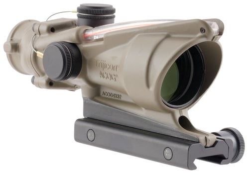 Trijicon 100310 ACOG  Flat Dark Earth 4x32mm Illuminated Red Chevron .223/5.56 BDC Reticle