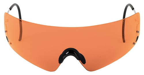Beretta USA OCA800020407 Dedicated Shooting Shields 100% UV Rated Polycarbonate Orange Lens with Metal Black Frame