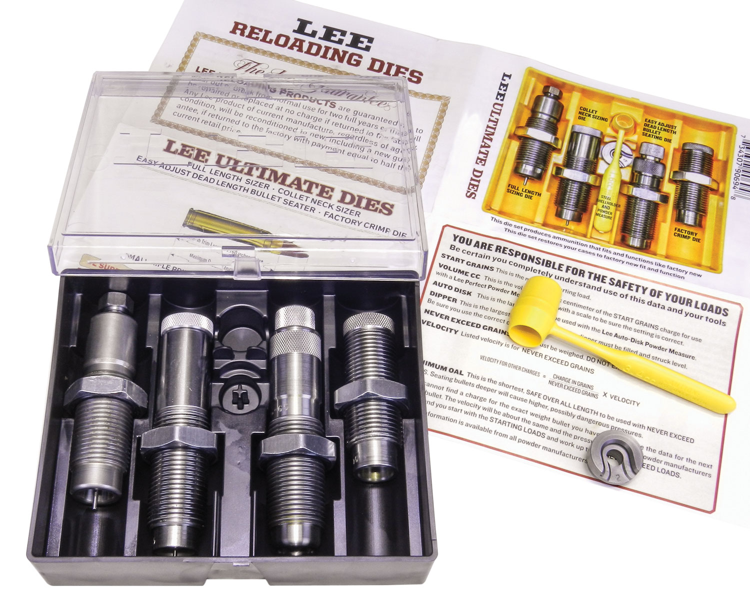 LEE ULTIMATE 4-DIE RIFLE SET 7MM REMINGTON MAGNUM*