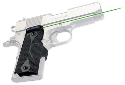 Crimson Trace 0141101 LG-404G Front Activation Green Lasergrips  Black 1911 Compact