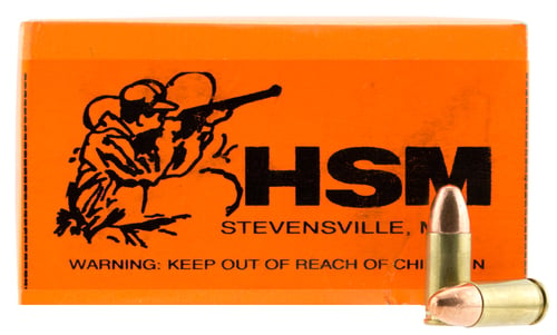 HSM 9MM2R Training  *Remanufactured 9mm Luger 115 gr Full Metal Jacket 50 Per Box/ 20 Case