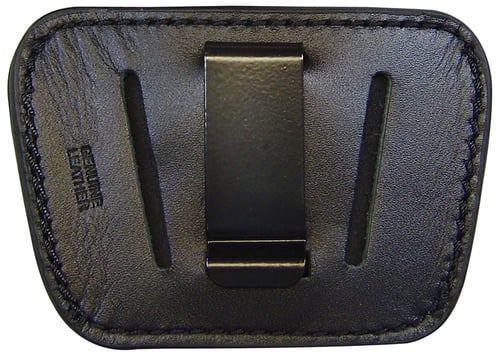 Homeland HL035BLK Concealment  IWB/OWB Black Leather Belt Loop/Clip Fits Med/Lg Semi-Auto Ambidextrous