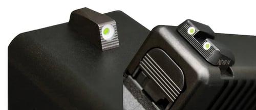 HIVIZ PISTOL NITESIGHT SET FOR GLOCK 45ACP/10MM GREEN