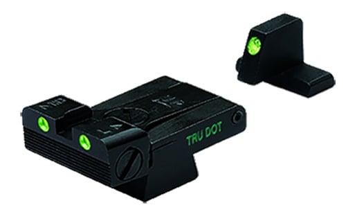 Meprolight USA 215163101 Tru-Dot  Black | Green Tritium Front Sight Green Tritium Adjustable Rear Sight