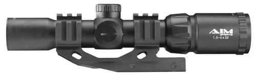 Aim Sports JTMR2 Recon CQB Black Anodized 1.5-4x 30mm 30mm Tube Tri-Illuminated Mil-Dot Reticle