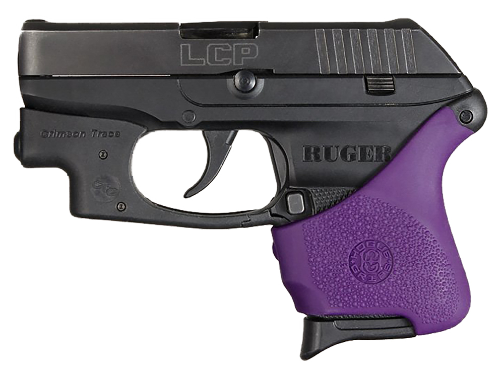 HOGUE HANDALL GRIP SLEEVE RUGER LCP W/CRIM. TRACE PURPL!