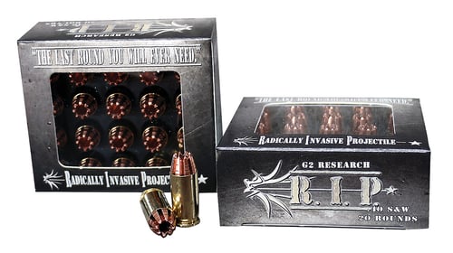 G2 Research G00003 R.I.P  40 S&W 115 gr Fracturing Hollow Point 20 Per Box/ 25 Case