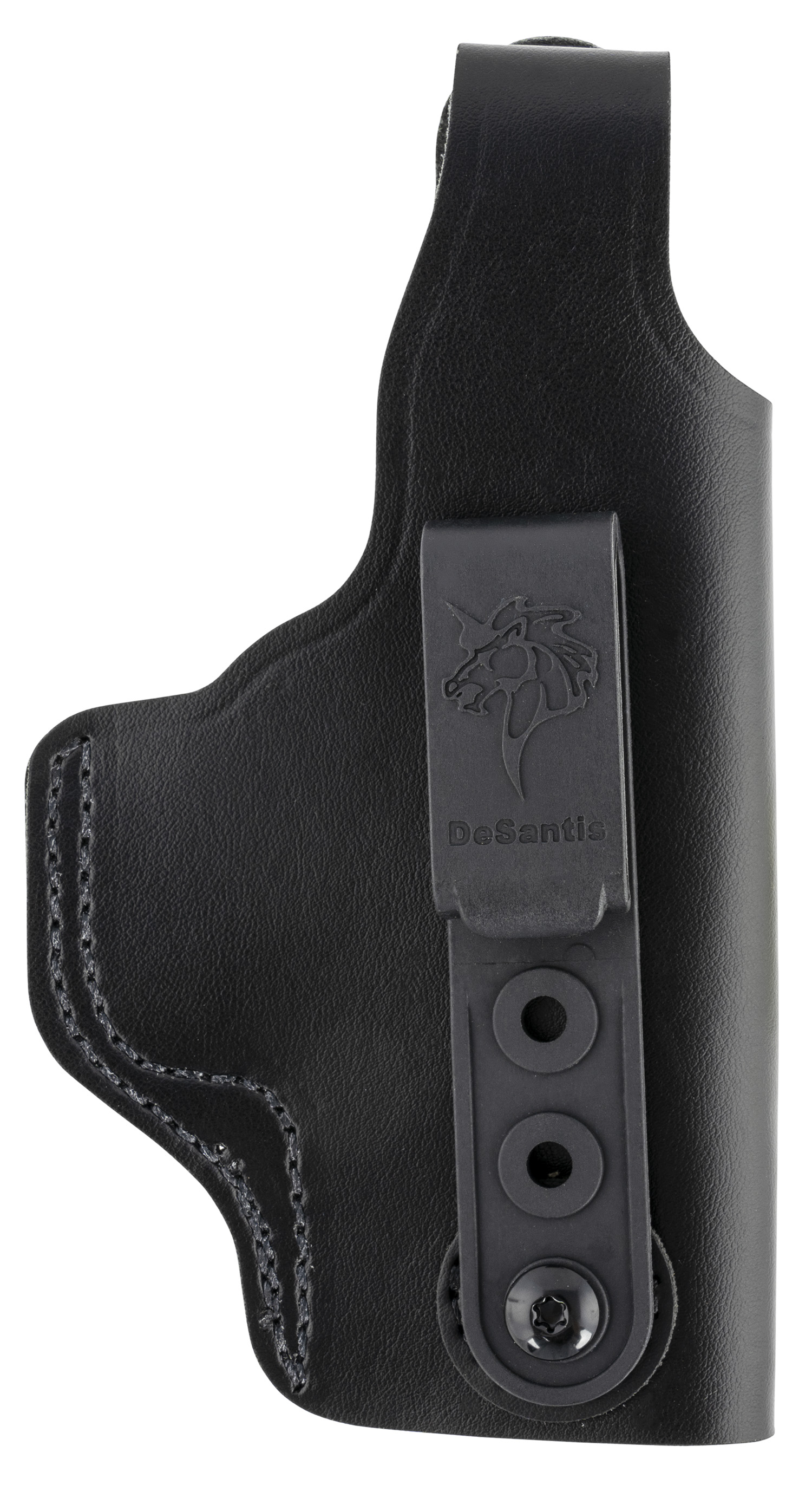 DeSantis Gunhide 033BAX7Z0 Dual Carry II  IWB/OWB Black Leather Belt Clip Fits S&W M&P Shield 9/40 & S&W M&P Shield 2.0 Right Hand