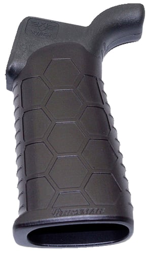 Hexmag HEXATGBLK Advanced Tactical Grip  Black Polymer for AR-15, AR-10