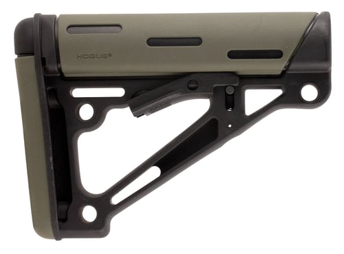 HOGUE AR-15 COLLAPSIBLE STOCK OD GREEN RUBBER COMMERCIAL