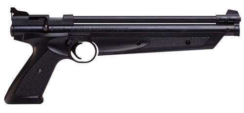 Crosman P1377 American Classic Pump Pistol 177 1rd Rifled Steel Barrel, Fixed Front/Adjustable Rear Sights, Black Polymer Grips, Crossbolt Safety