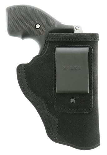 Galco STO158B Stow-N-Go  IWB Black Leather Belt Clip Fits S&W J Frame Fits Charter Arms Undercover Right Hand