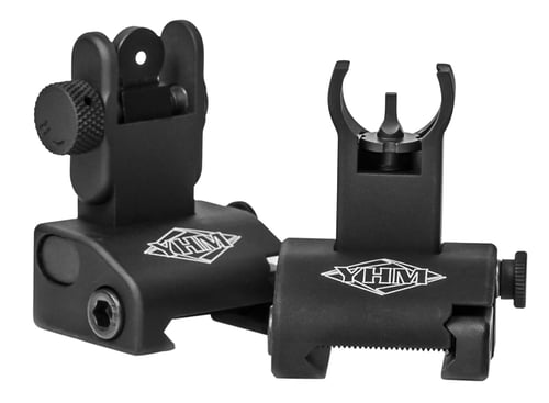 YHM QDS SIGHT SET HOODED FRONT AND REAR QUICK DEPLOY