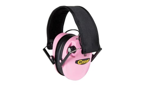 CALDWELL E-MAX EAR MUFF LOW PROFILE ELECTRONIC PINK