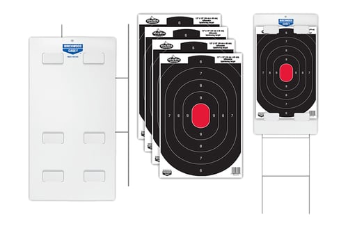 Birchwood Casey 38106 Sharpshooter Dirty Bird Triple Target Kit Bullseye TabLock Paper 1 Kit