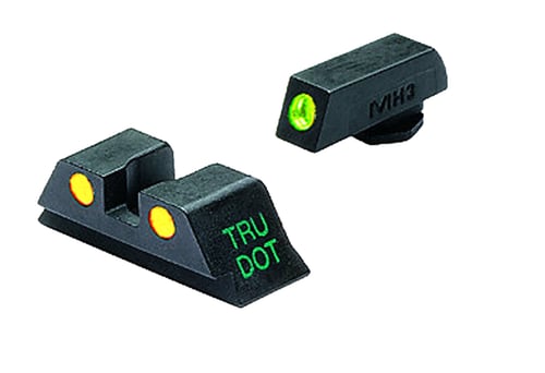 MEPROLIGHT NIGHT SIGHT FIXED SET GREEN/YELLOW FOR GLOCK