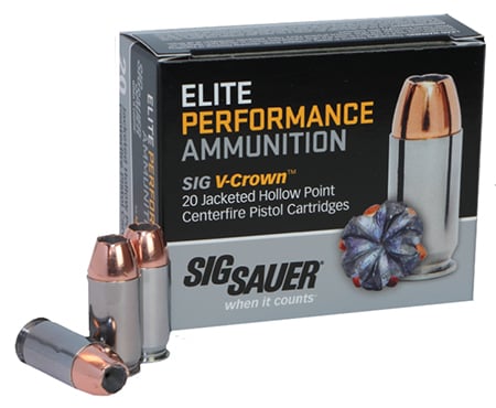 Sig Sauer Elite V-Crown Performance Pistol Ammo