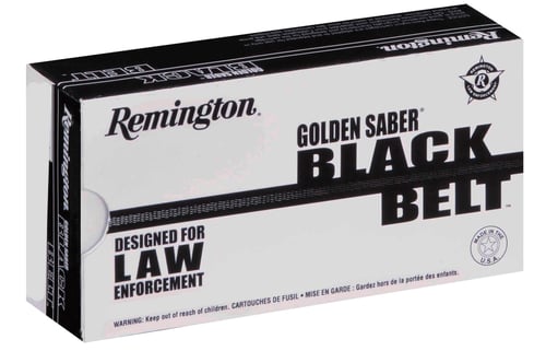 Remington Ammunition GSN9MMCB Golden Saber 9mm Luger 124 GR Jacketed Hollow Point 20 Bx/ 25 Cs