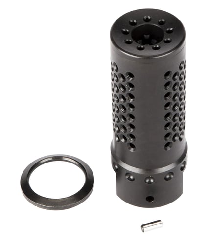 Spikes Tactical SBV1019 Dynacomp Extreme Muzzle Brake Black Nitride 416R Stainless Steel with 5/8