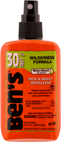 Ben's 0006-7187 Insect & Tick Repellent, 3.4 oz Pump Spray, 30%