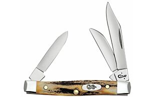 CASE KNIVES GENUINE STAG SMALL STOCKMAN