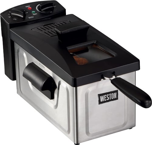 WESTON DEEP FRYER 8 CUP (2L) OIL CAPACITY SS BODY W/WINDOW