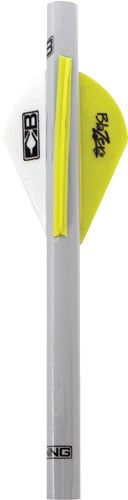 Bohning Blazer QuikFletch  <br>  Neon Yellow/White 6 pk.