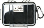 Pelican 1020-025-100 Micro Case Black/Clear 6-3/8x4-3/4x2-1/8