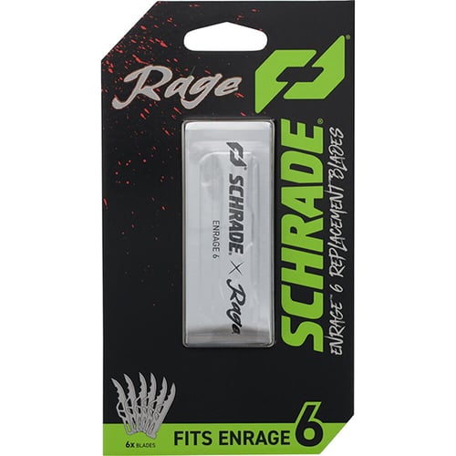 SCHRADE ENRAGE 6 REPLACEMENT BLADES 6 PACK 2.2