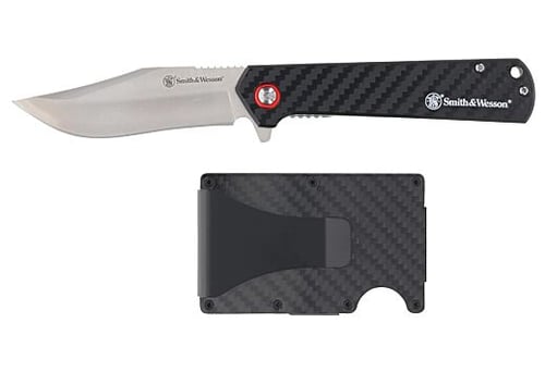 S&W KNIFE/WALLET COMBO CARBON FIBER HANDLE PROMO Q4 25'<