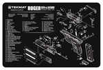 TekMat TEKR17RUGERLC9 Ruger LC9 Cleaning Mat Black/White Rubber 17