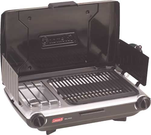 COLEMAN CAMP GRILL/STOVE 2 BURNER PROPANE FITS 10